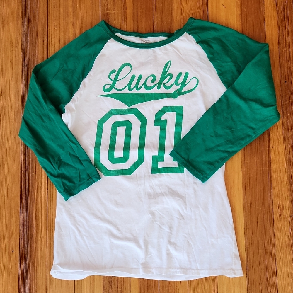 Freeze Green and White Lucky 01 Tee - Picture 1 of 3